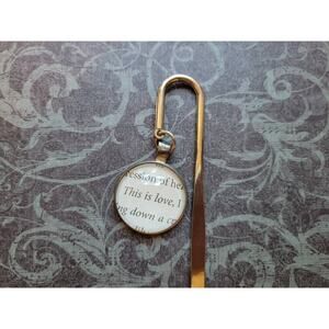 This is Love bookmark made with Priest book pages
